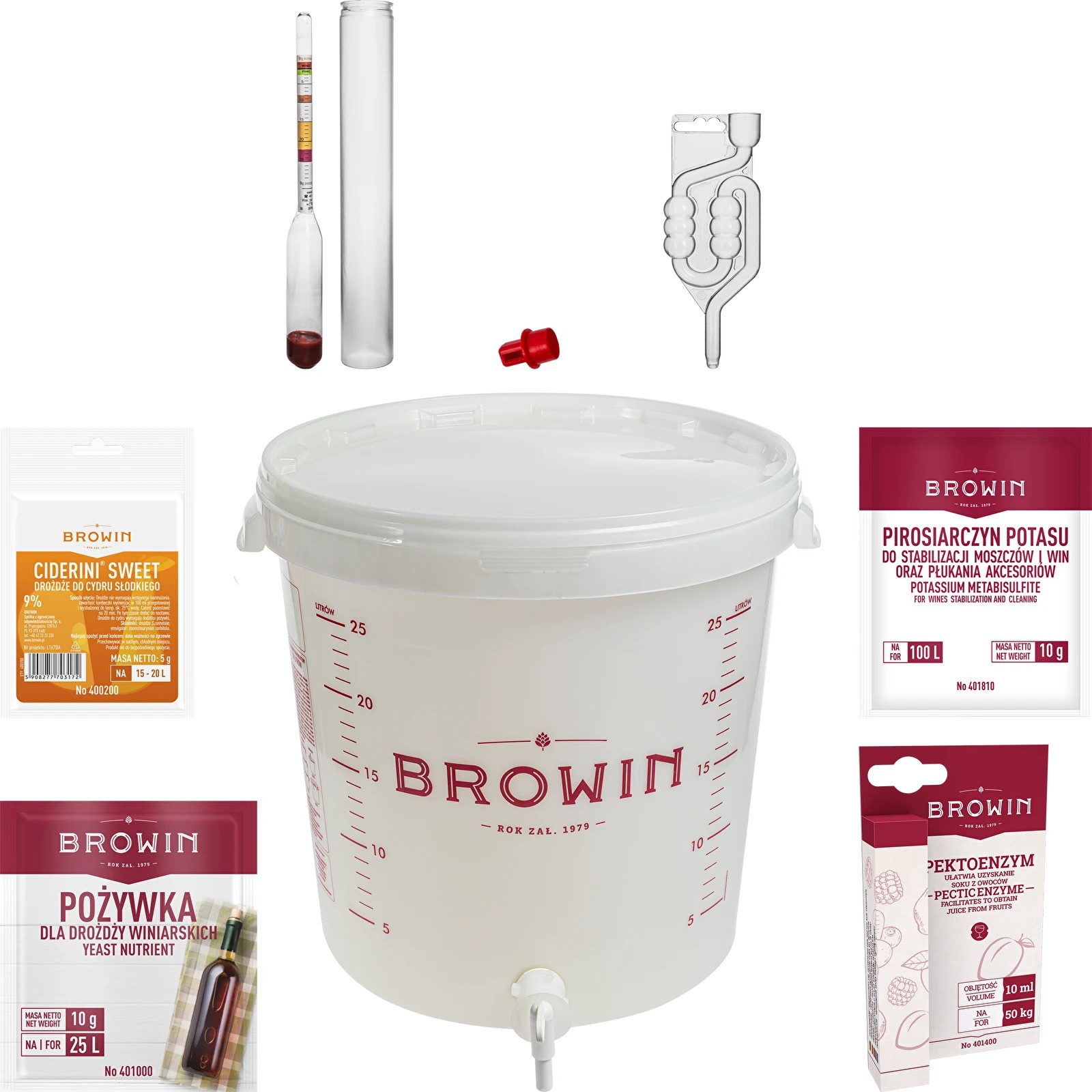 Siidri valmistamise komplekt 20L