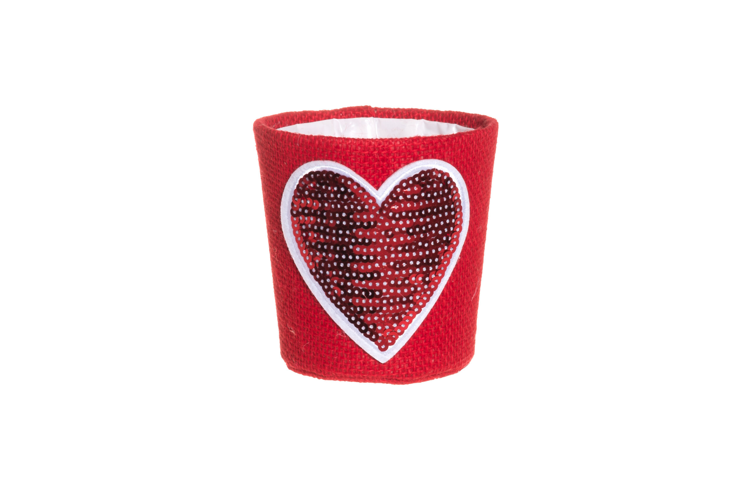 Ümbrispott Süda punane 10 cm