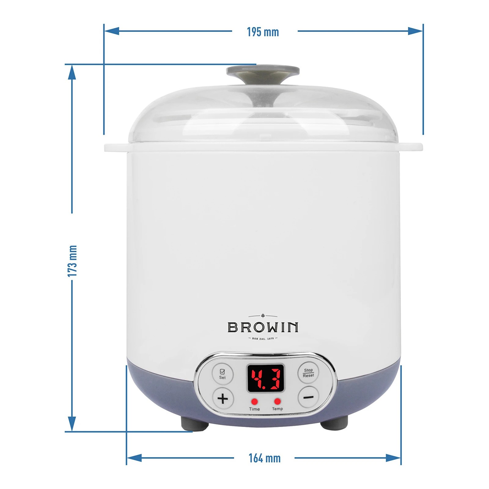 Jogurtivalmistaja termostaadiga, 1,5L