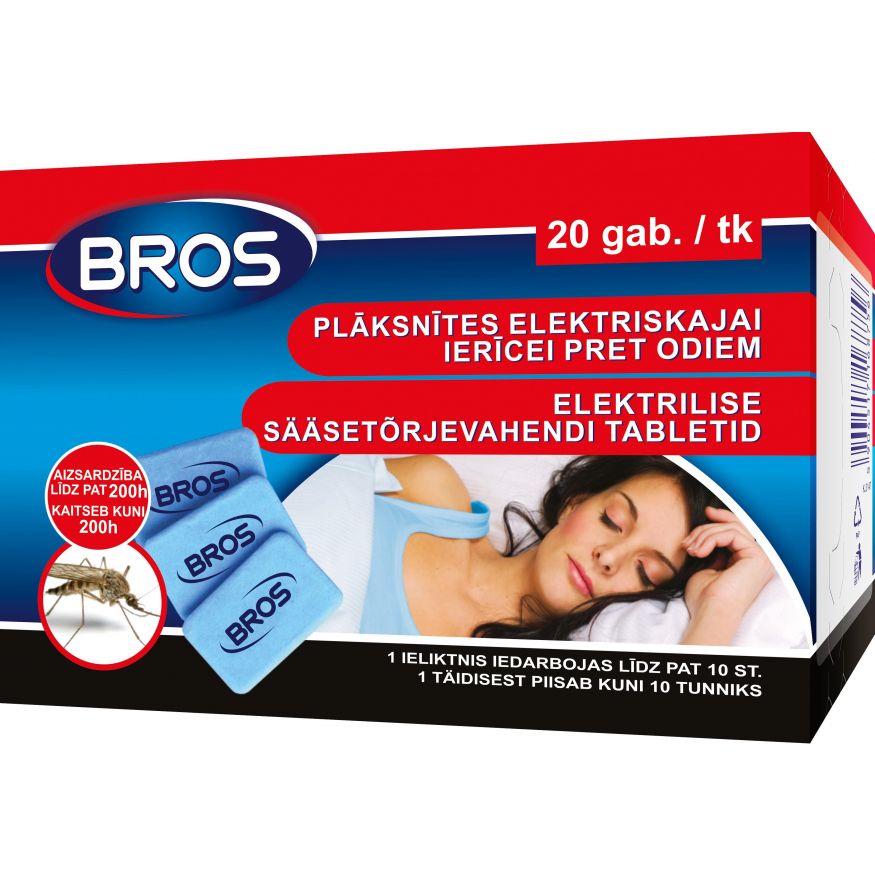 Elektrilise sääsetõrjevahendi tabletid 20tk Bros