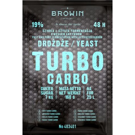 Destilleerimispärm Turbo Carbo 48h 160 g