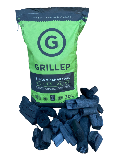 Suuretükiline grillsüsi GRILLEP premium (lepp) 30 L 4 kg kott, 100% FSC