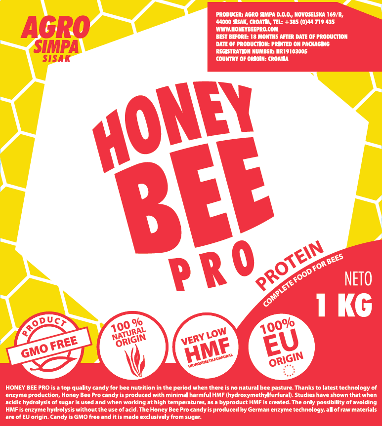 Mesilaste kevadsööt - HONEY BEE PRO proteiiniga 1kg