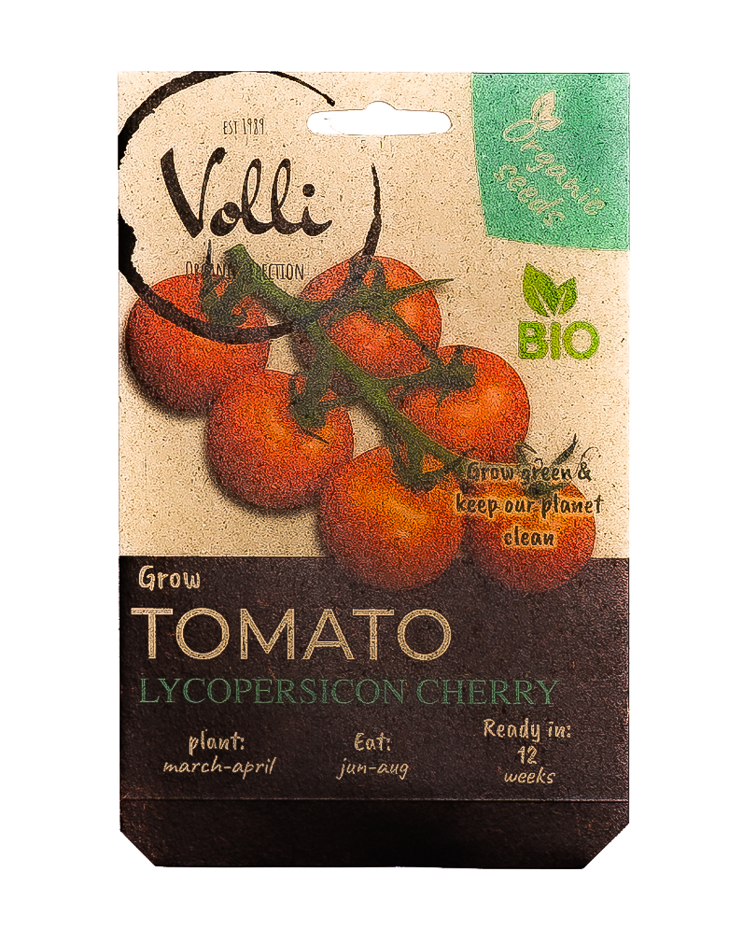 BIO Tomat Red Cherry 0,2 g Volli