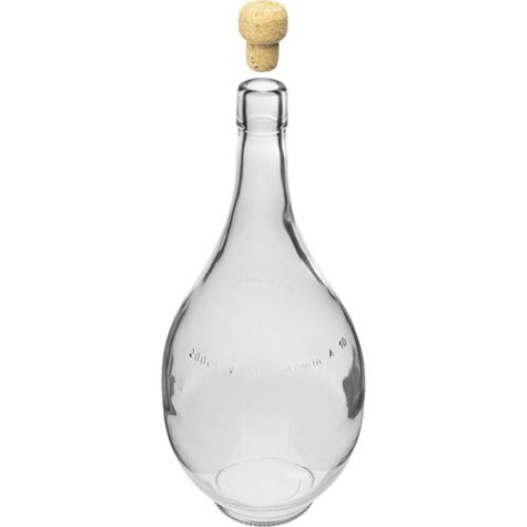 Klaaspudel 500ml korgiga Herbowa