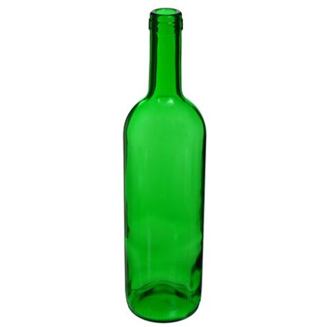 Klaaspudel 0,75l vein roheline Bordeaux