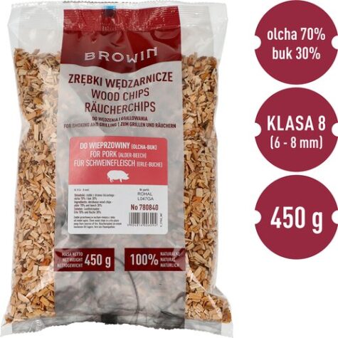 Suitsu-grillilaastud 70%lepp 30%pöök 450g, klass 8