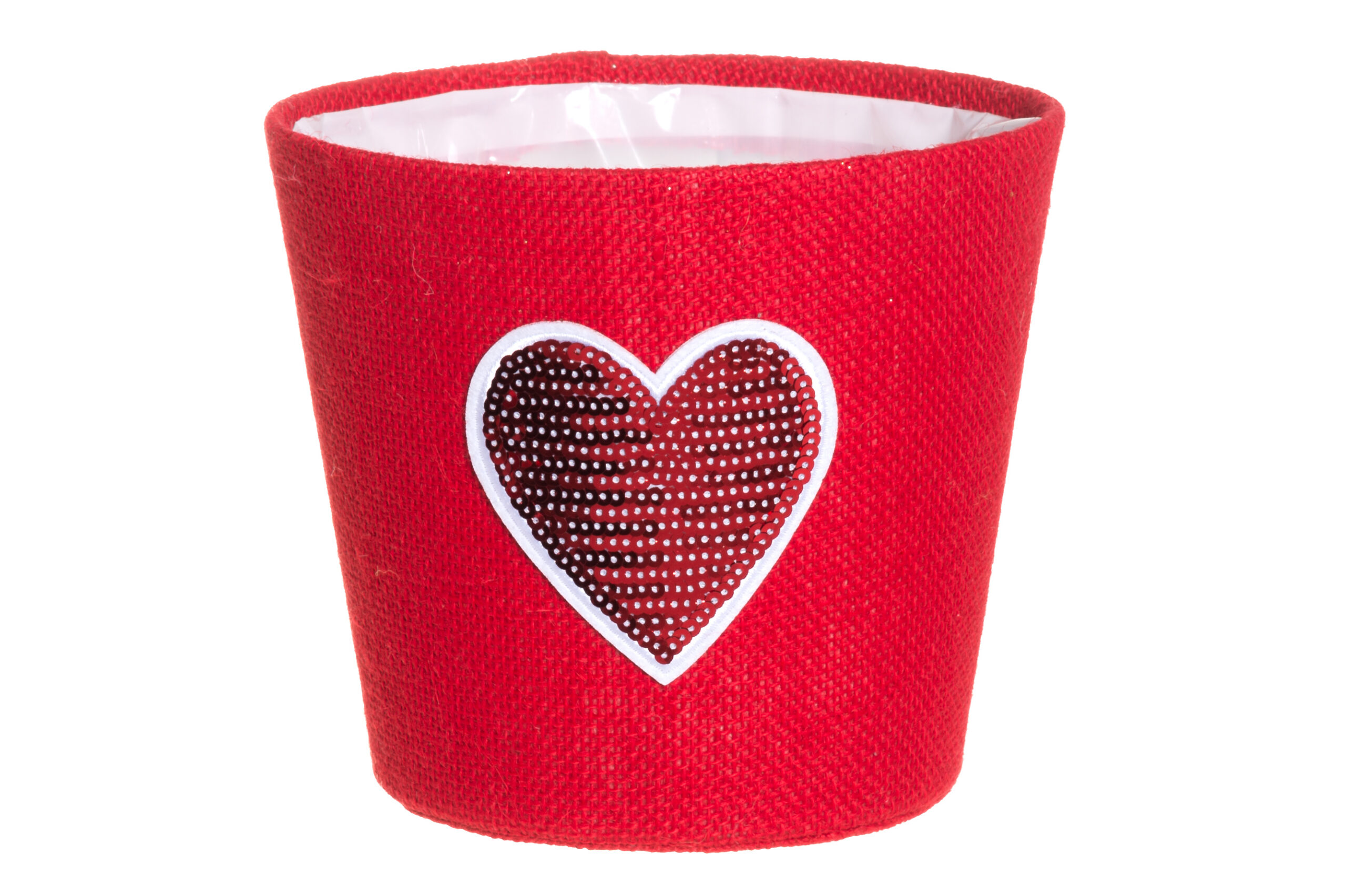 Ümbrispott Süda punane 18cm