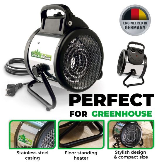 Kasvuhoone soojendaja Palma Manual Thermostat 2,0 KW, IP X4, 230 V