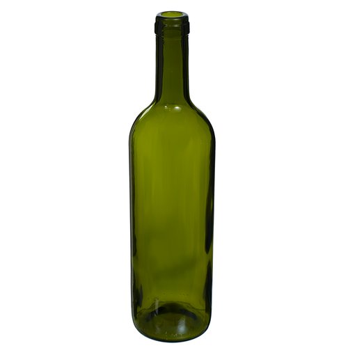 Klaaspudel 0,75l vein oliiv Bordeaux