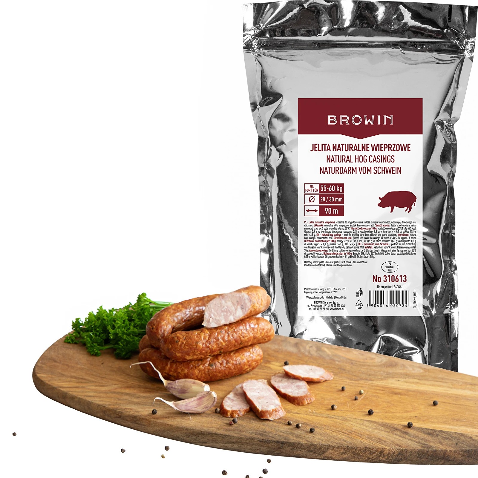 Naturaalsed soolatud seasooled 28/30mm, 90m