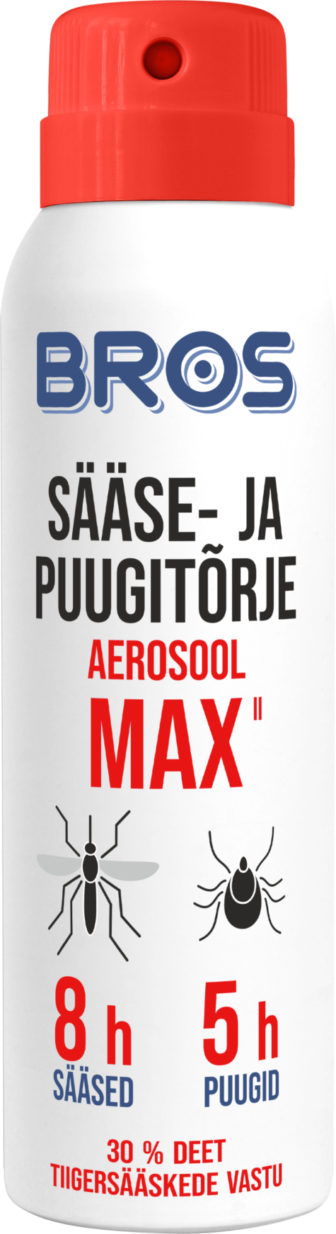 Aerosool sääse- ja puugitõrje MAX 90ml BROS