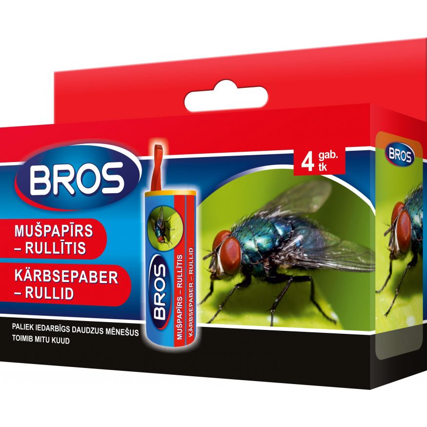 Kärbsepaber rullis 4tk.