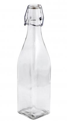 Klaaspudel 500ml sulguriga kandiline