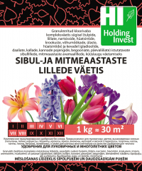 Sibullillede- ja mitmeaastaste lillede väetis 1 kg