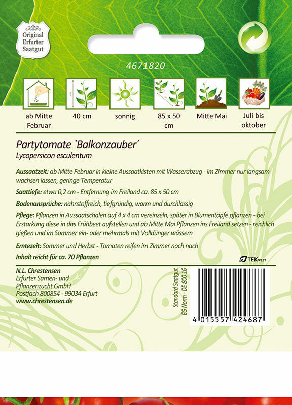 Tomat Balkonzauber ERF