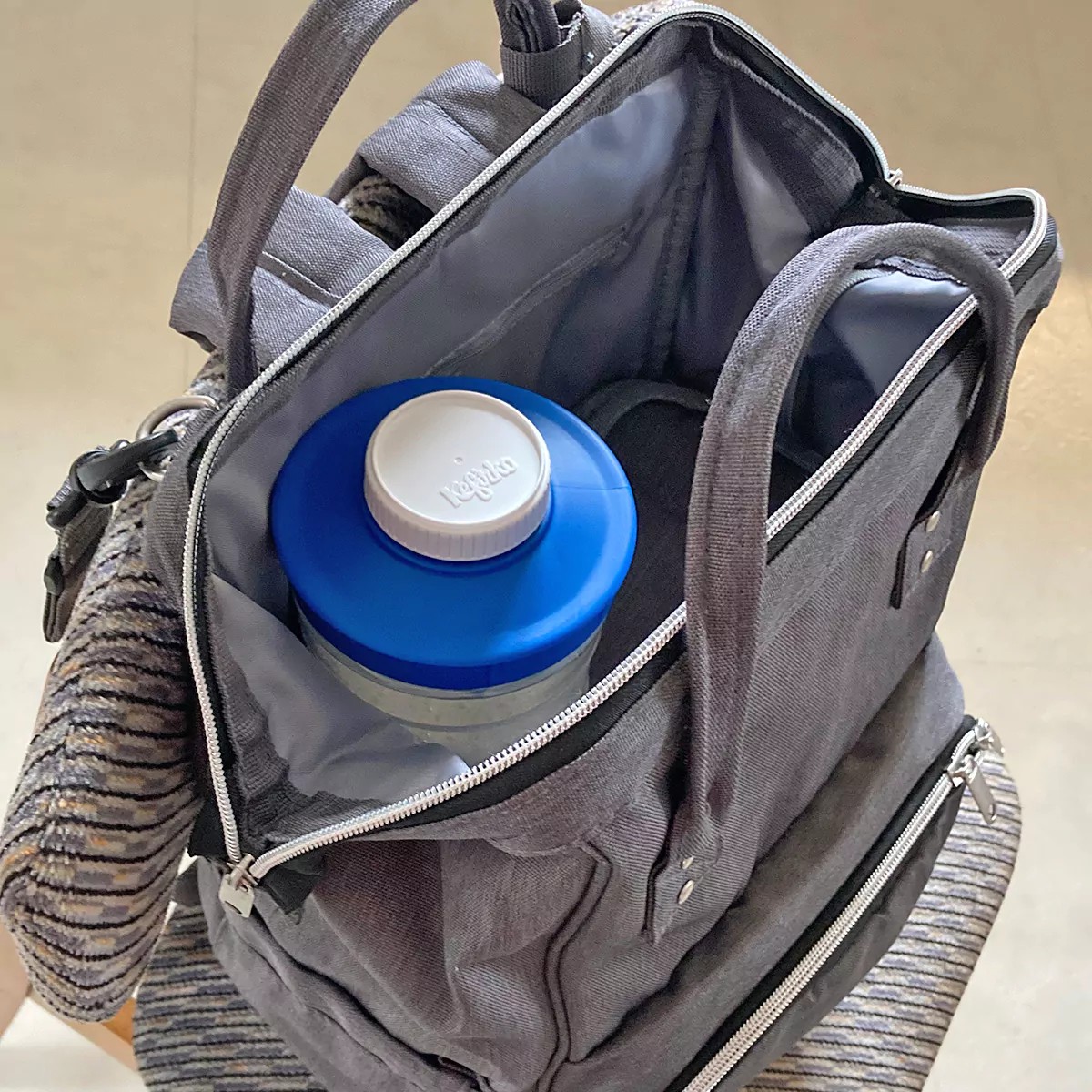 II fermenteerimise anum korgi ja kellaga, 900ml helesinine, Kefirko