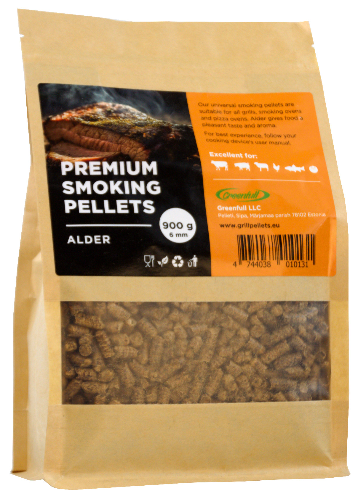 Suitsutuspelletid lepp 0,9kg paberkotis