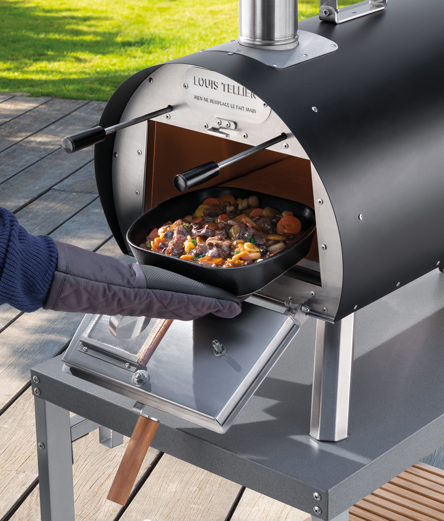 Grill- ja pizzaahi tahkel küttel Marcel