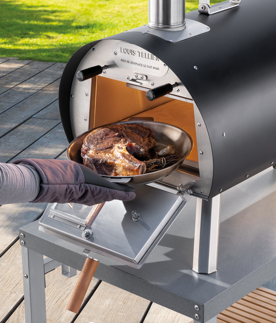 Grill- ja pizzaahi tahkel küttel Marcel