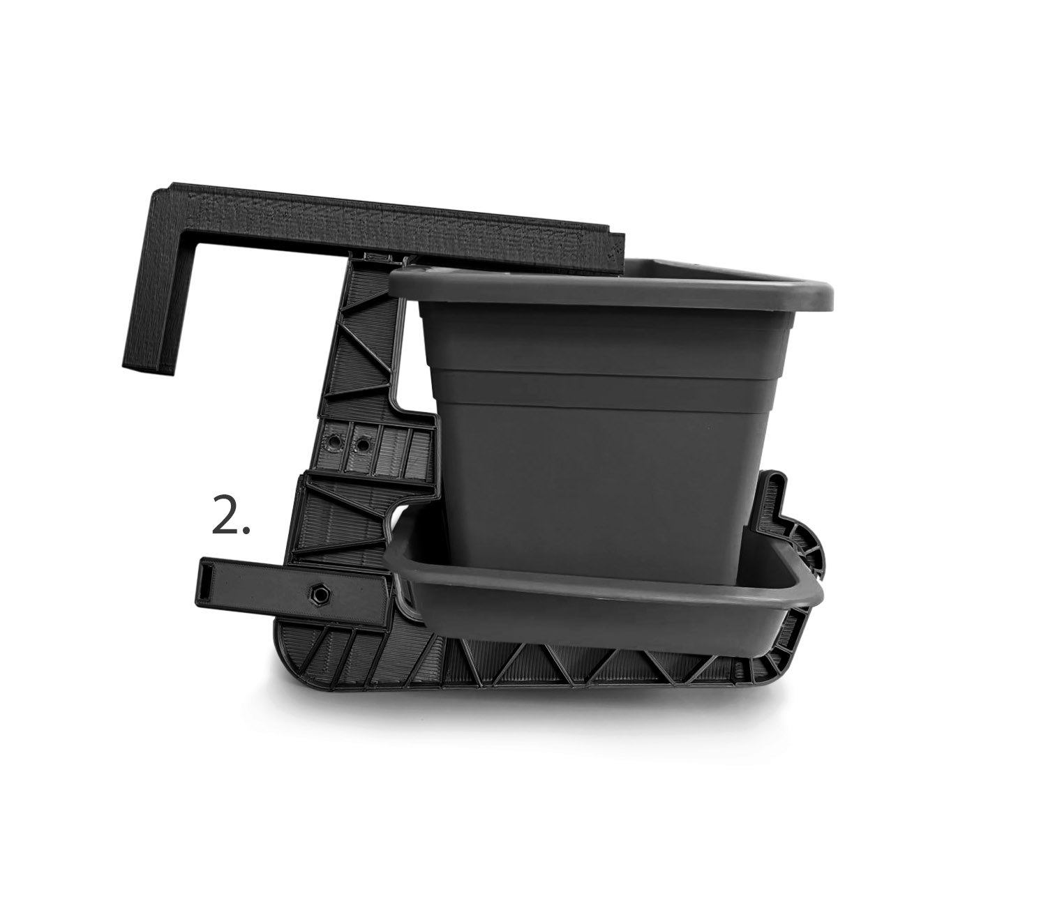 Rõdukastihoidik plastist Vista 18 antratsiit