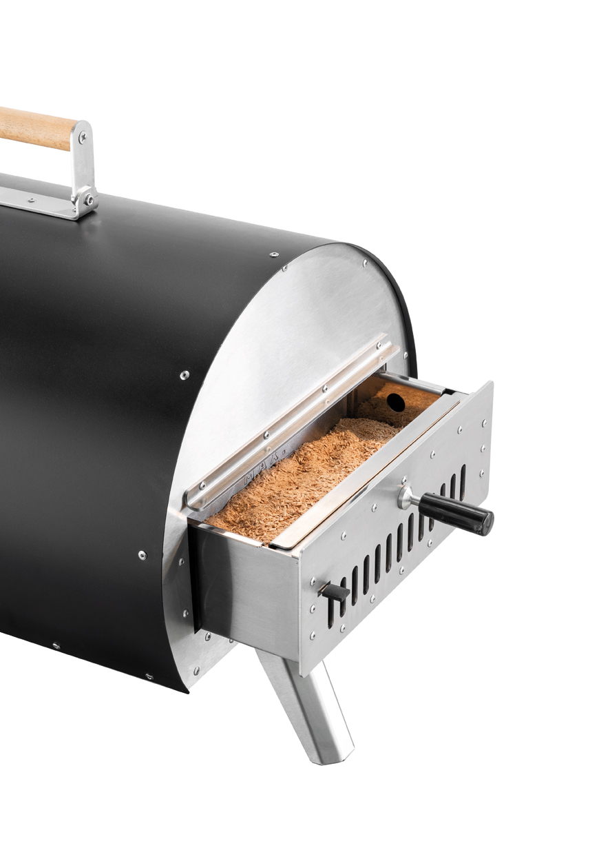 Grill- ja pizzaahi tahkel küttel Marcel