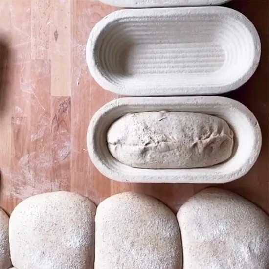 Kerkekorv puidumassist 750g, piklik ovaalne, lainelise pinnaga