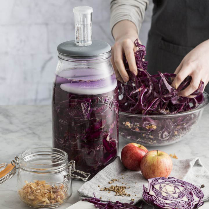 Fermenteerimiskomplekt 3L koos vesilukuga Kilner