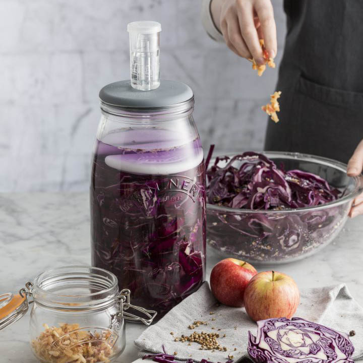 Fermenteerimiskomplekt 3L koos vesilukuga Kilner