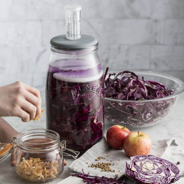 Fermenteerimiskomplekt 3L koos vesilukuga Kilner