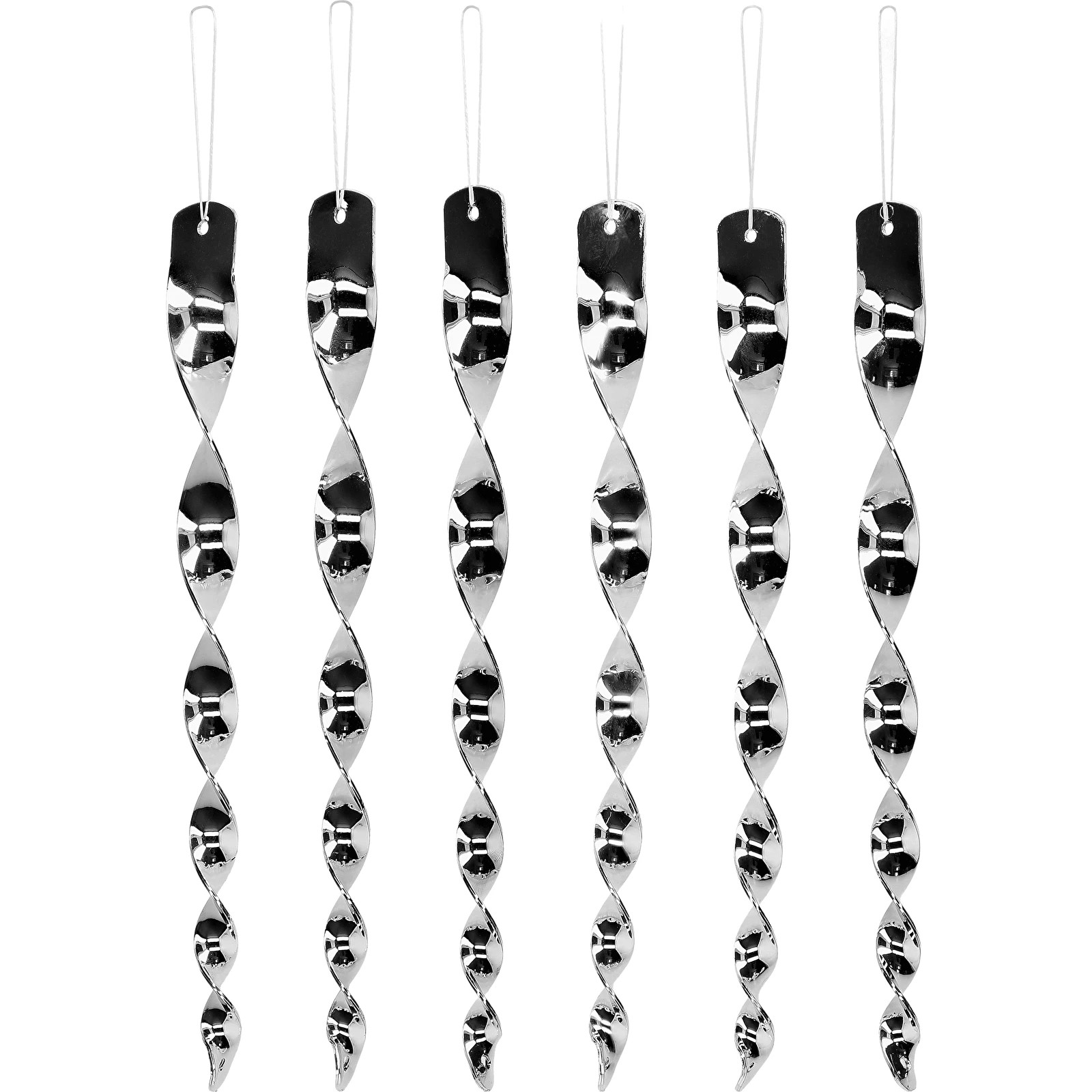 Linnupeletusspiraalid hõbedased 6 tk