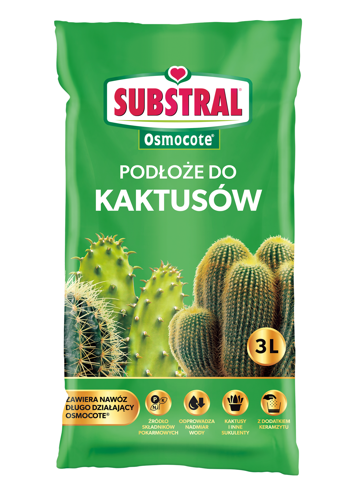 Muld kaktuse 3L + Osmocote