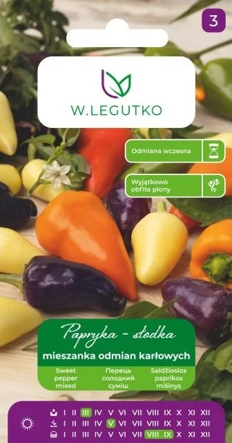 Paprika kääbussortide segu 0,5 g