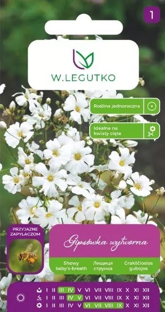 Kaunis kipslill valge 1g