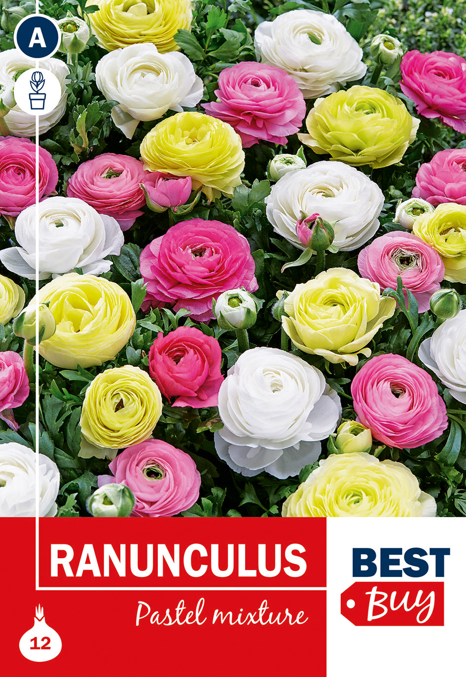 Tulikas Pastelne segu 12 tk