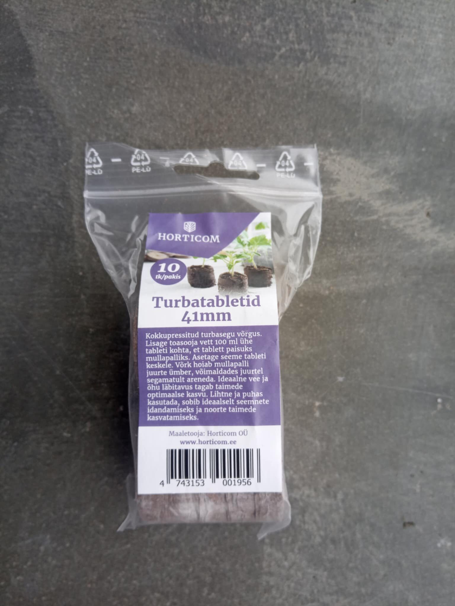 Turbatabletid 41mm 10 tk