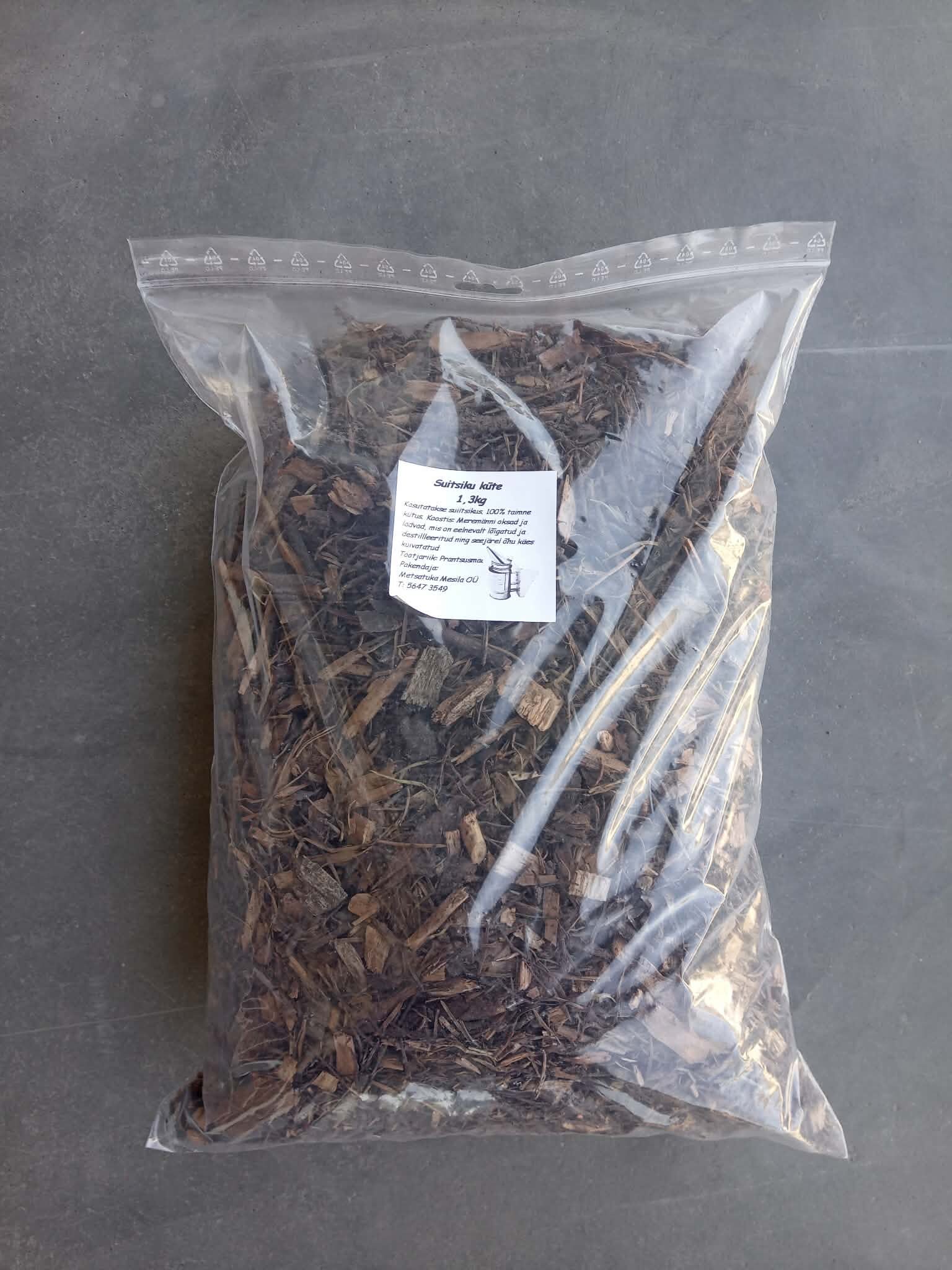 Looduslik kütus suitsikule 1,3kg