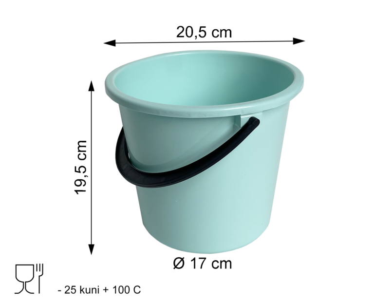 Plastämber pastelne 5L