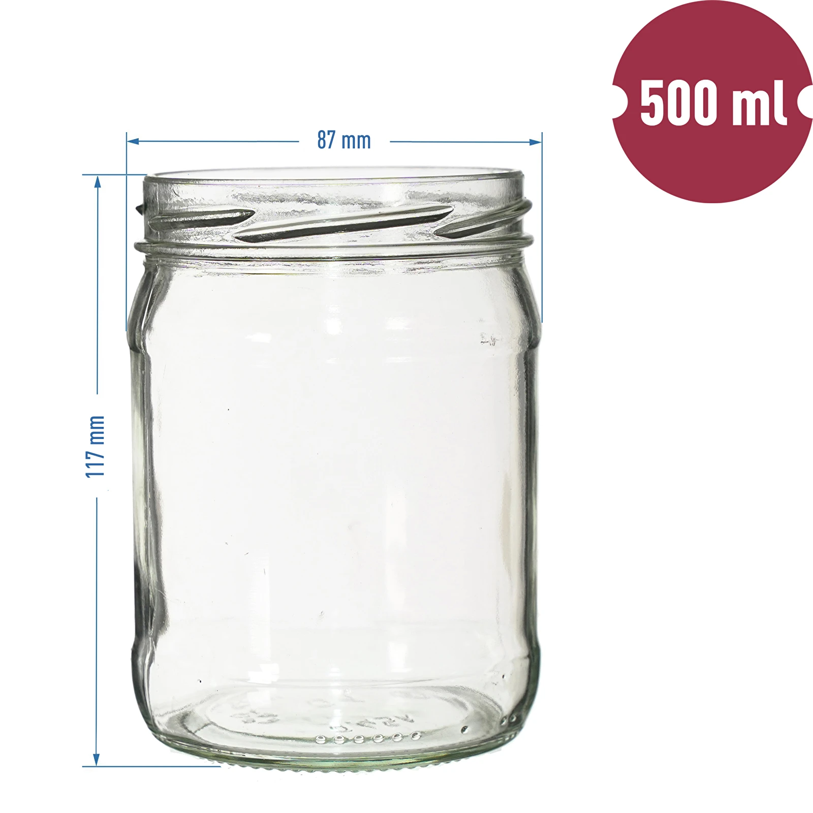Klaaspurk 500 ml T082