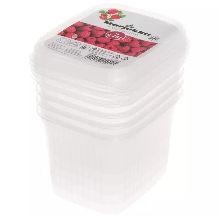 Külmakarbid kaanega 0,75 L, 5tk