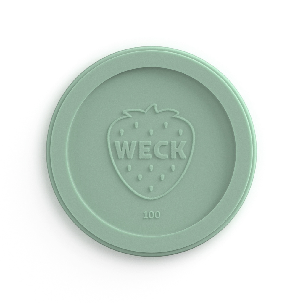 WECK plastkaas 100mm salvei 6 tk